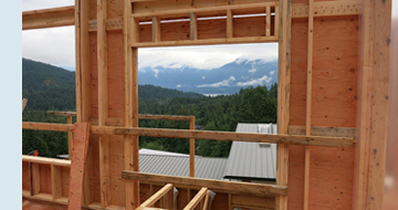 Photo of structural framing.